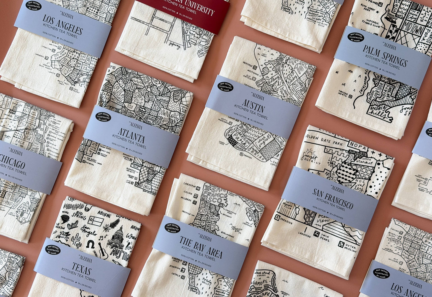 By Aleisha - San Francisco Map Tea Towel