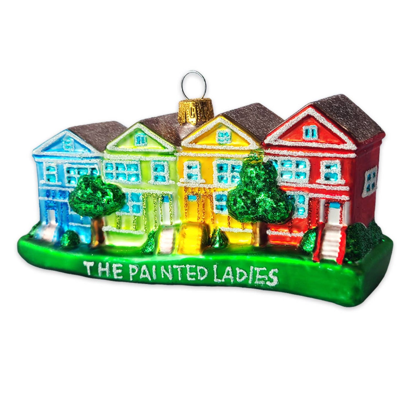 SF Mercantile - Painted Ladies Glass Ornament