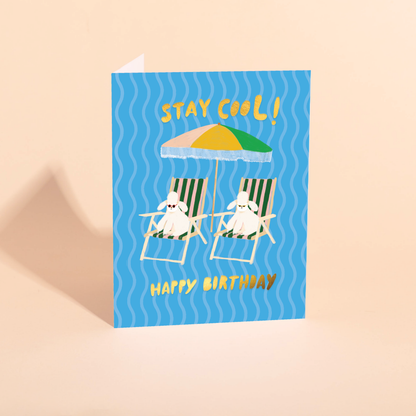 Carolyn Suzuki - COOL POODLES - Birthday Card
