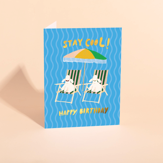 Carolyn Suzuki - COOL POODLES - Birthday Card