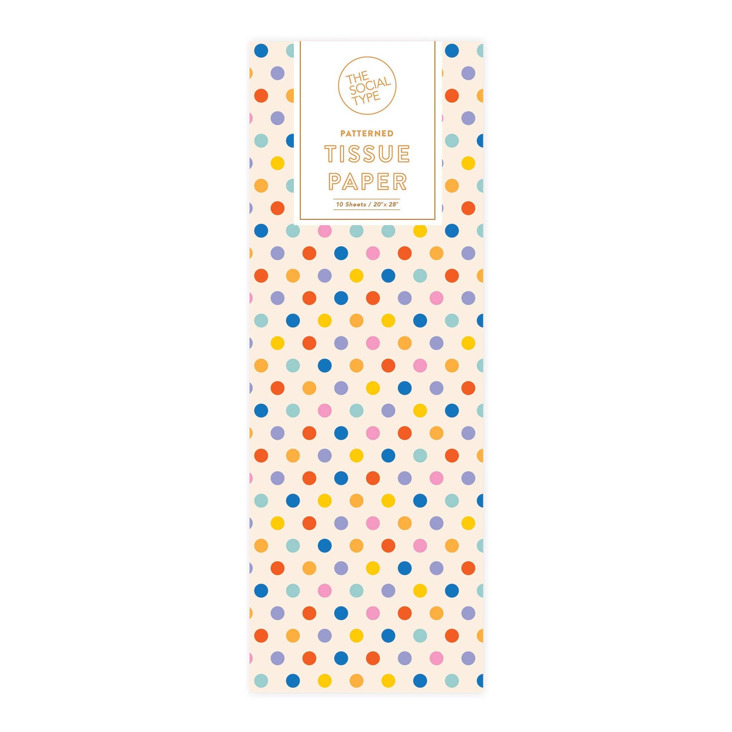 The Social Type - Rainbow Confetti Dot