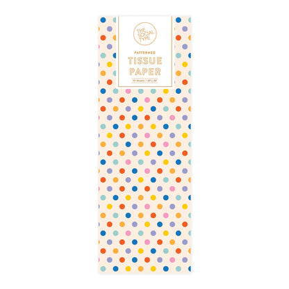 The Social Type - Rainbow Confetti Dot