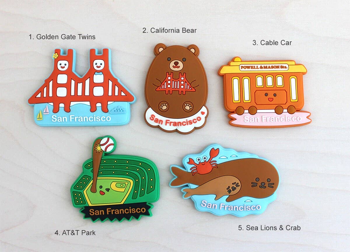 Tomoko Maruyama - San Francisco Landmarks Magnets: 3. Cable Car