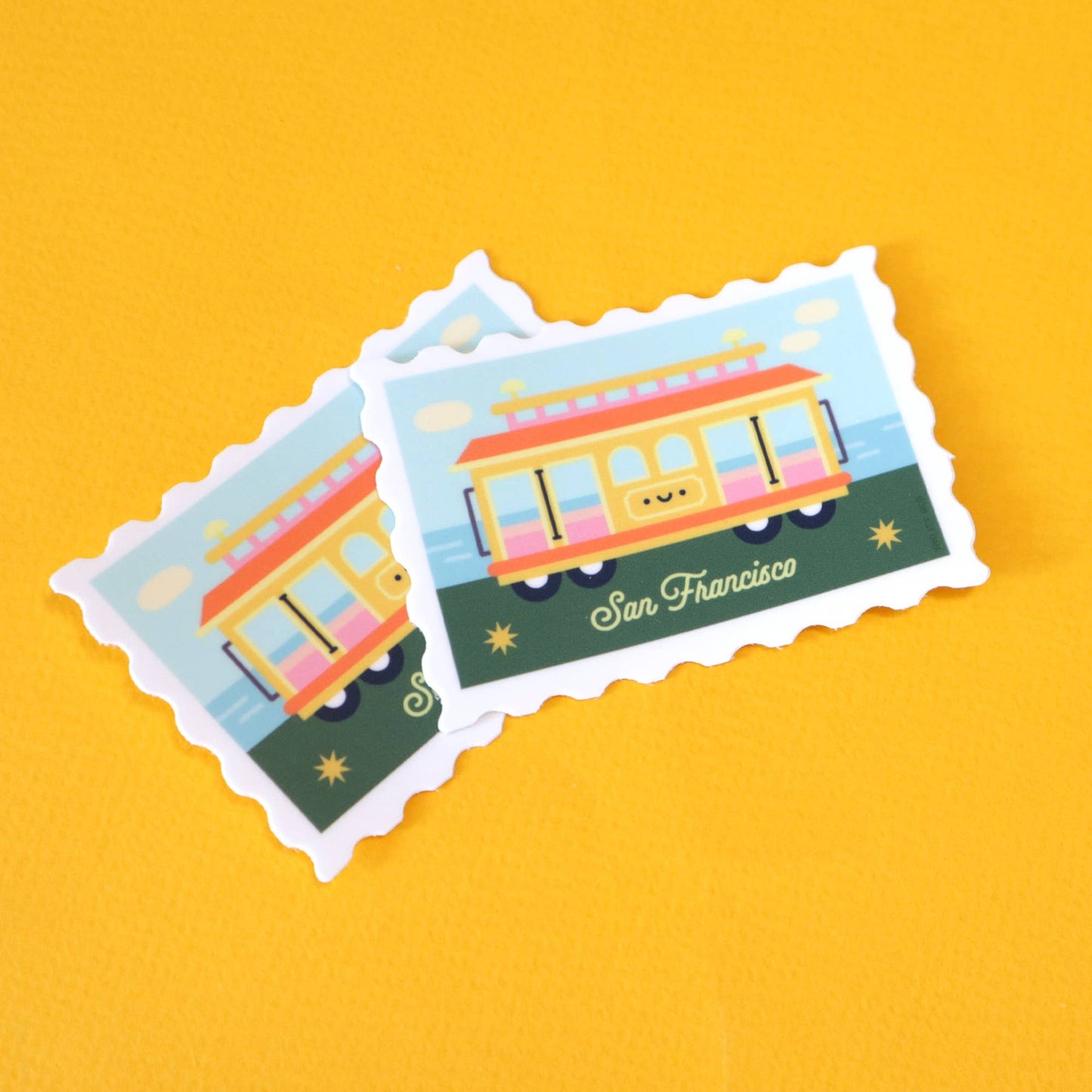 Yay! It's Vica - San Francisco Cable Car Stamp Sticker