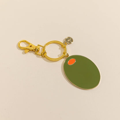 Mel Andrel - Olive Enamel Keychain & Bag Charm