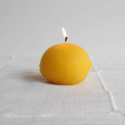 Happy Organics - Large Lemon Beeswax Candle