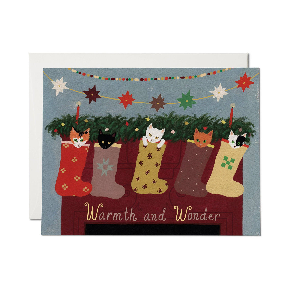 Red Cap Cards - Warmth and Wonder greeting card: Single