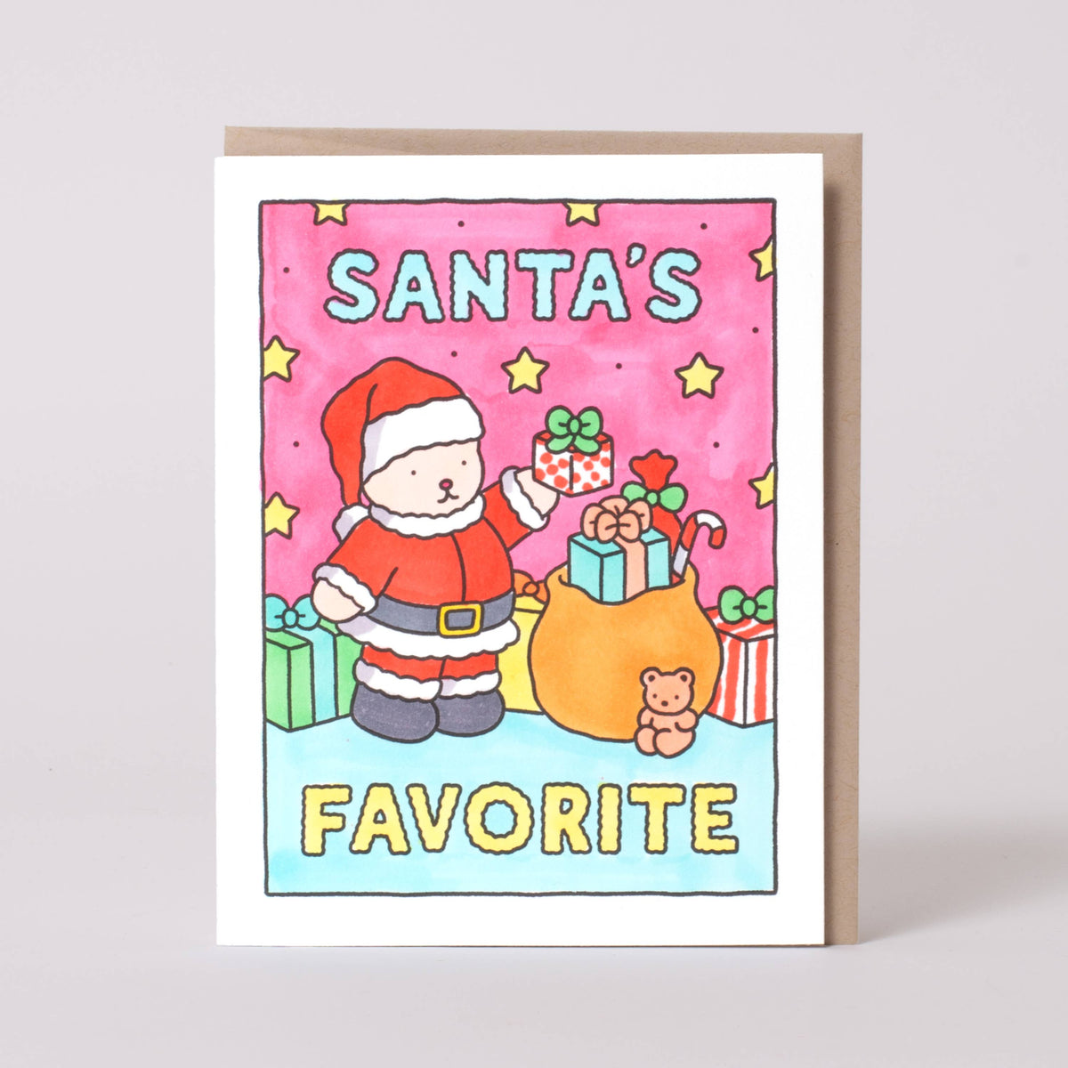 Bobbie Goods -Santa's Favorite Holiday Coloring card