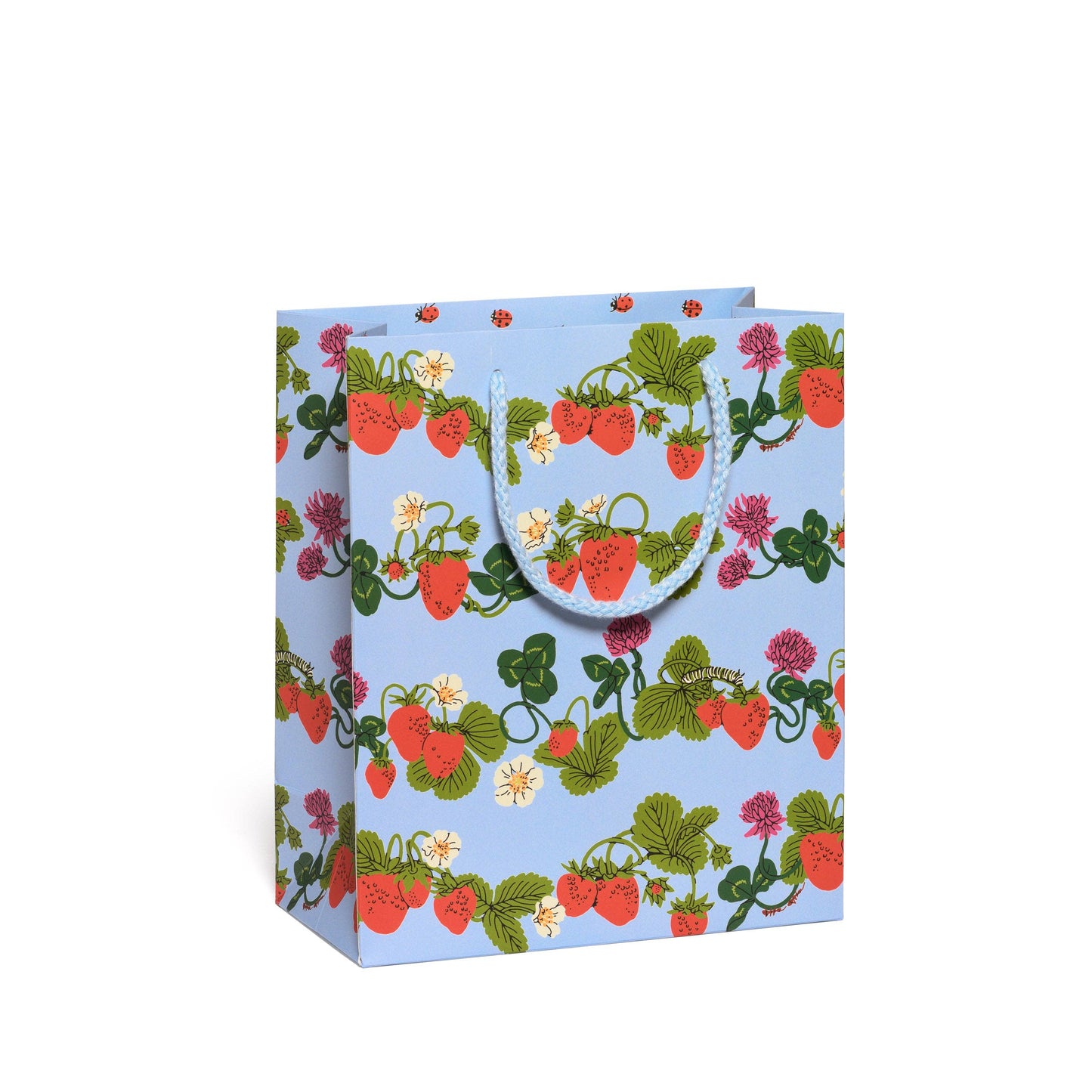Red Cap Cards - Berries and Bugs medium gift bag: Medium