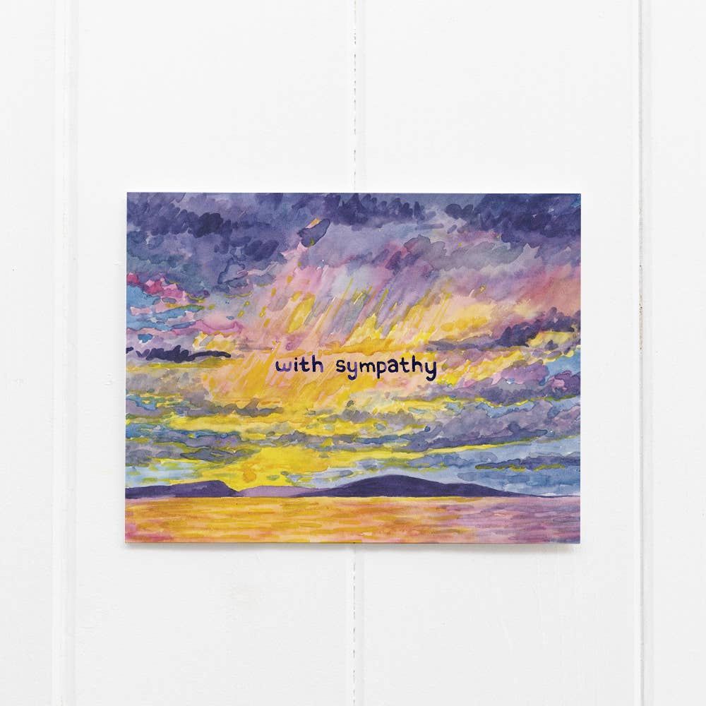 Yardia - With Sympathy Card - Empathy Card - Sympathy Card