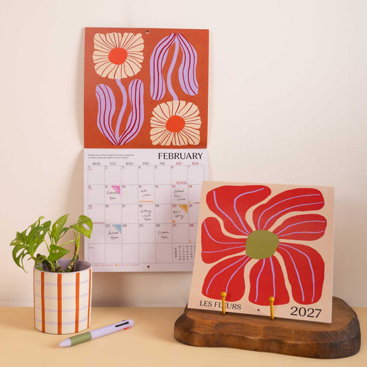 Good Tuesday - 2027 Compact Wall Calendar | Les Fleurs
