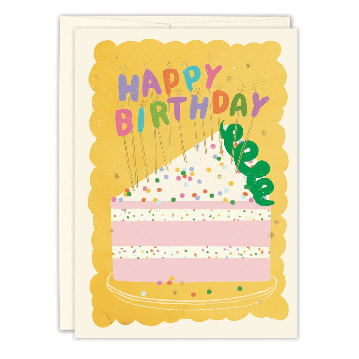 Biely & Shoaf - Rainbow Cake Candles Birthday Card