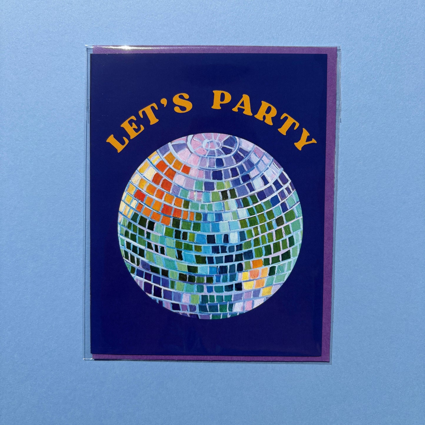 Painting With James - Disco Ball Let's Party Celebration Greeting Card