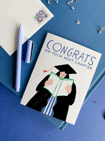 Karen Schipper - Next Chapter Grad – Graduation Card | Congrats Grad Card