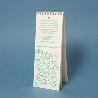 Egg Press Manufacturing - 2026 Letterpress Postcard Wall Calendar