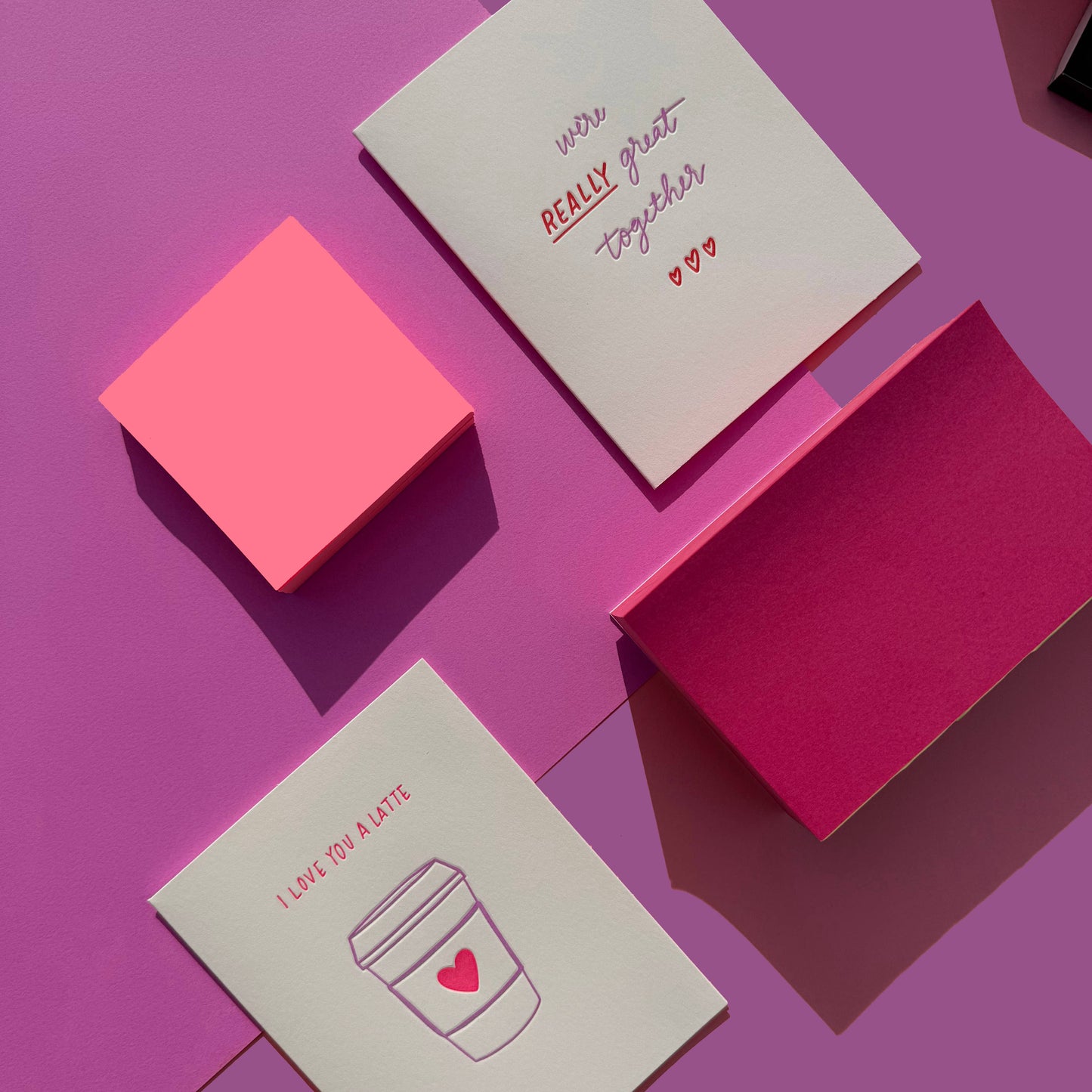 INK MEETS PAPER - I Love You a Latte - Love card - Valentine's Day card