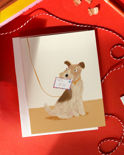 Karen Schipper - Mail Dog – Dog Lover Everyday Greeting Card