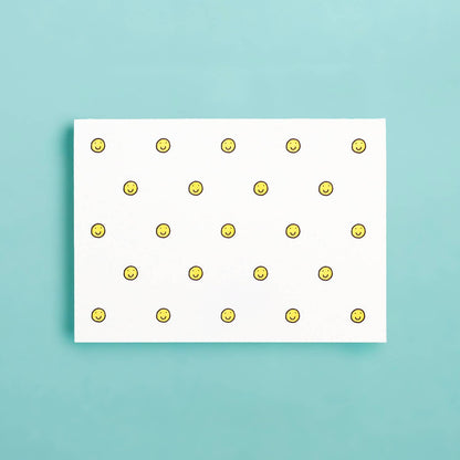 Shorthand Press - Smiley Face Pattern Letterpress Card Box Set