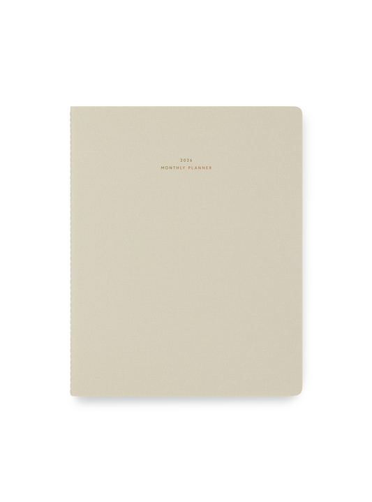 Appointed - 2026 Monthly Planner: Natural Linen