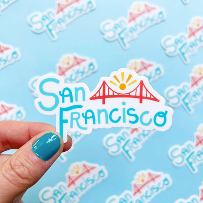 Brenna Daugherty Illustration - San Francisco Lettering Sticker