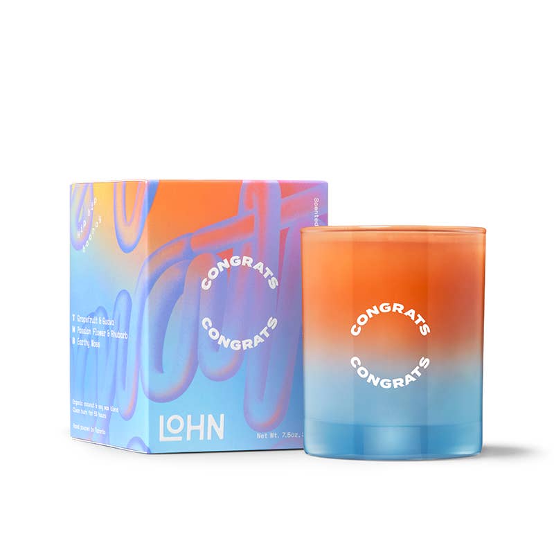 LOHN - Congrats Candle - Grapefruit & Neroli