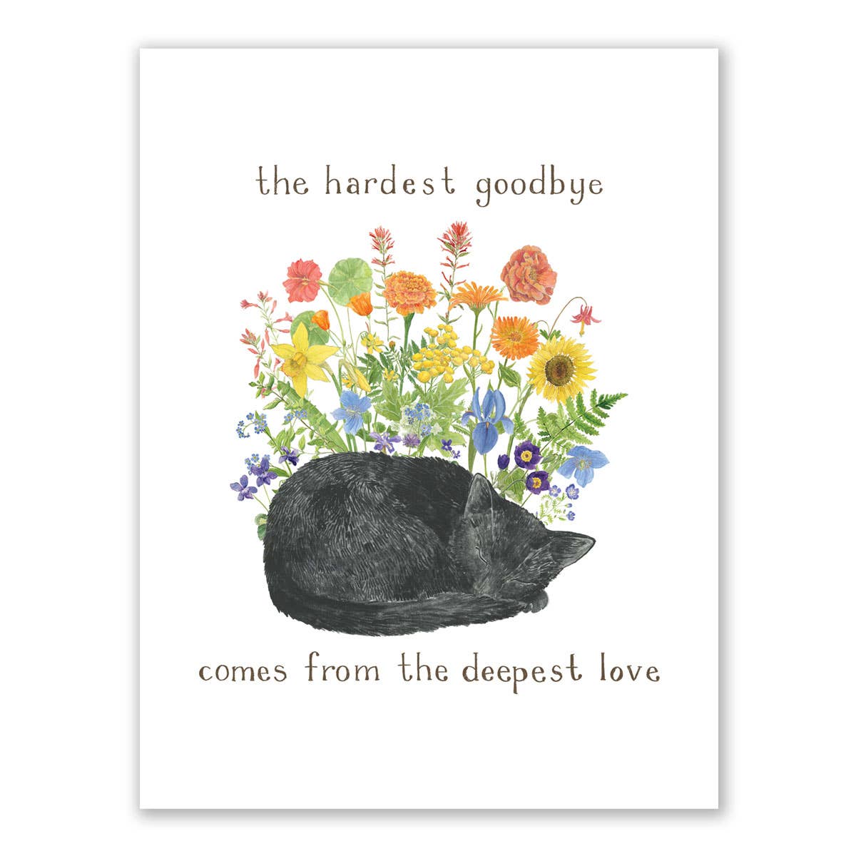 Yardia - Cat Pet Sympathy Card - Pet Loss Card