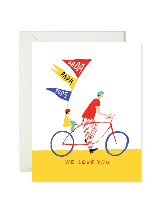 Karen Schipper - Bike Dad - Classic Father Appreciation Card