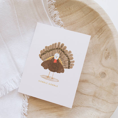 Ramona & Ruth - Gobble Thanksgiving Card: Single