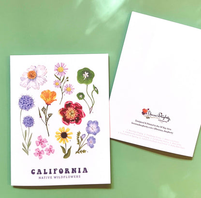Brenna Daugherty Illustration - California Native Wildflowers Card