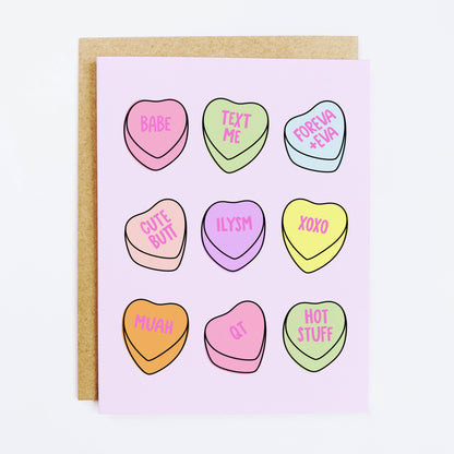 KANDS.CO - Conversation Hearts Card