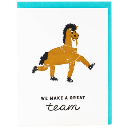 Smudge Ink - Two-Person Horse Costume Greeting Card