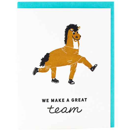Smudge Ink - Two-Person Horse Costume Greeting Card