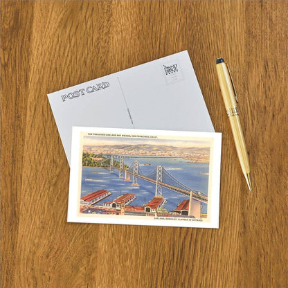 Found Image Press - Postcard SF-145 San Francisco-Oakland Bay Bridge, California