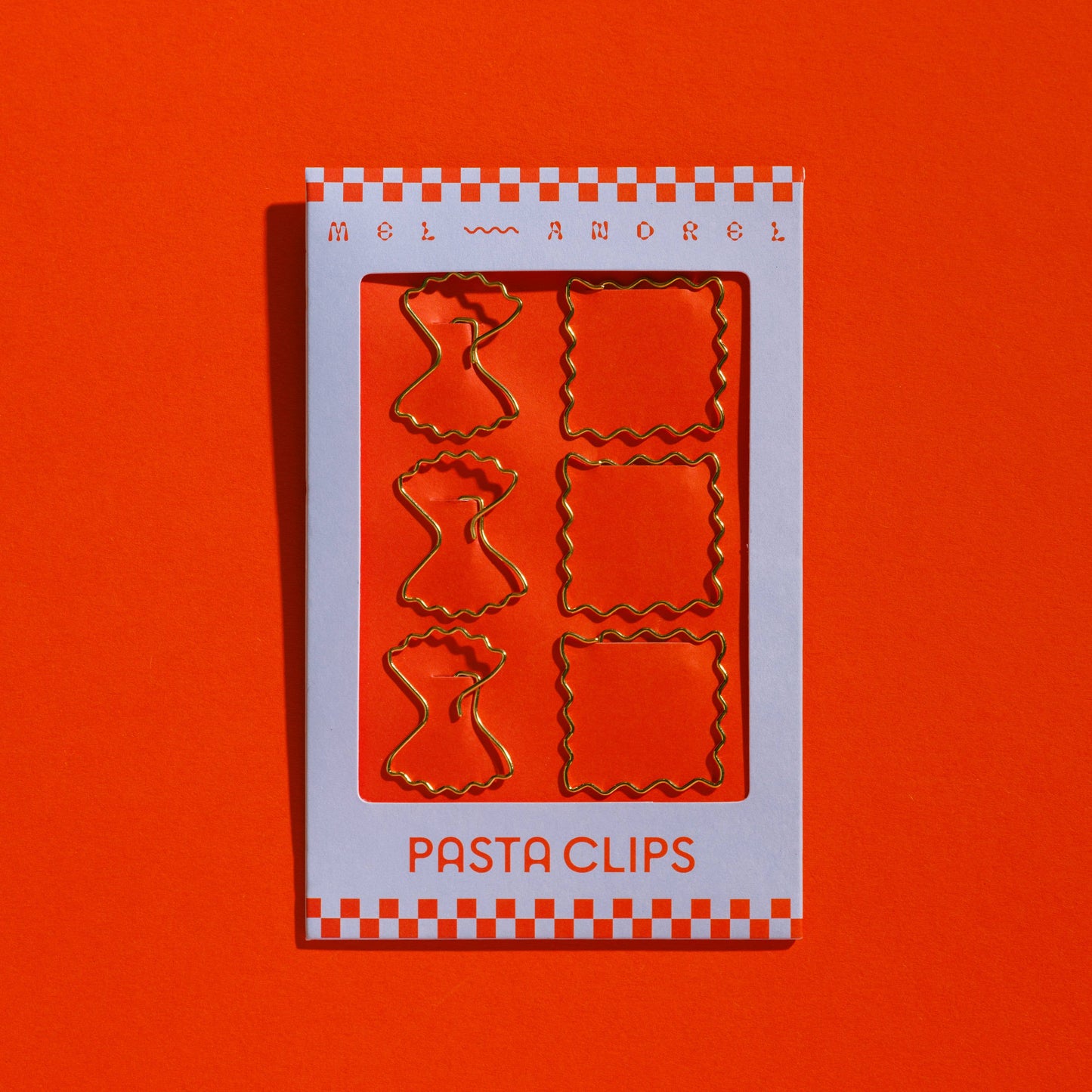 Mel Andrel - Pasta Paper Clips - Ravioli + Farfalle