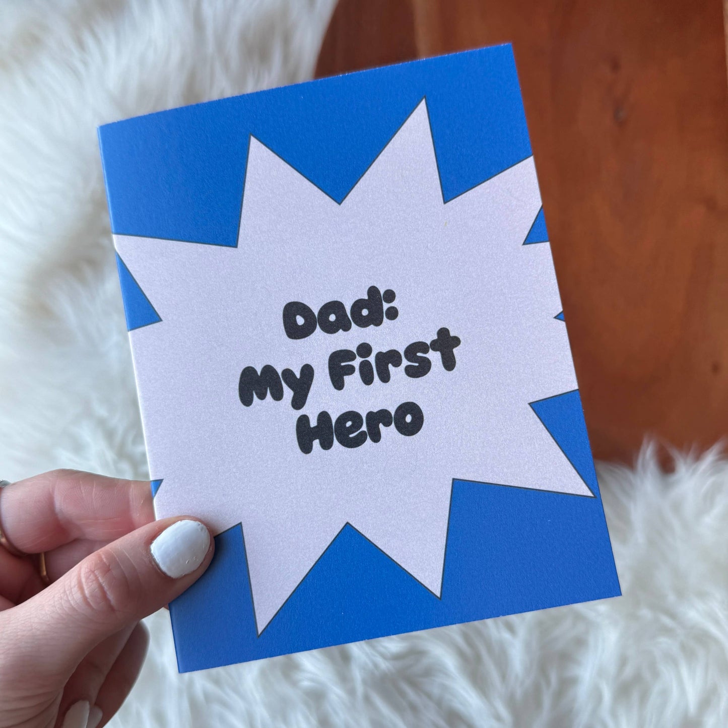 Big Moods - "Dad: My first hero" Father's Day Card
