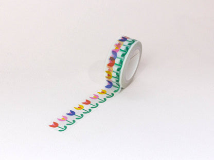 My Darlin' - Tulip Dance 15mm • Retro Floral Washi Tape