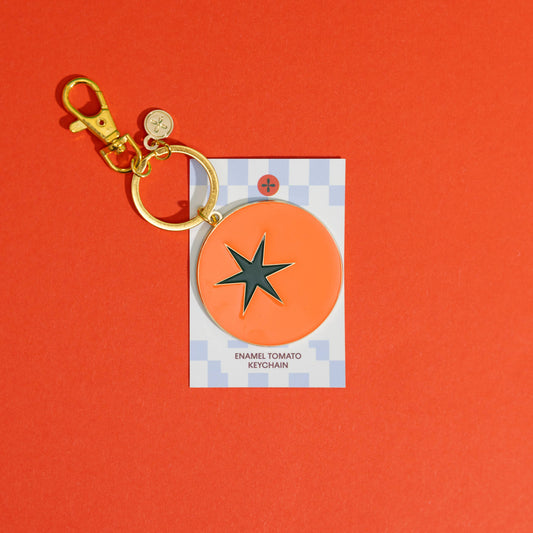 Mel Andrel - Tomato Enamel Keychain & Bag Charm