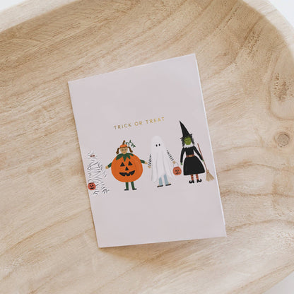 Ramona & Ruth - Trick Or Treaters Halloween Greeting Card