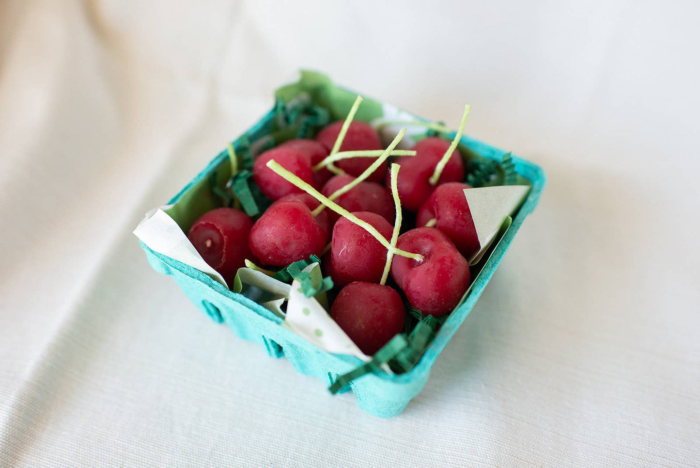 Happy Organics - Cherry Beeswax Birthday Candles: 10