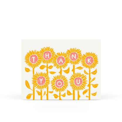 Sweet Bippy Press - Sunflower Thank You Card