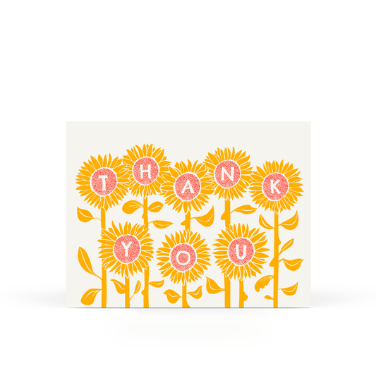 Sweet Bippy Press - Sunflower Thank You Card