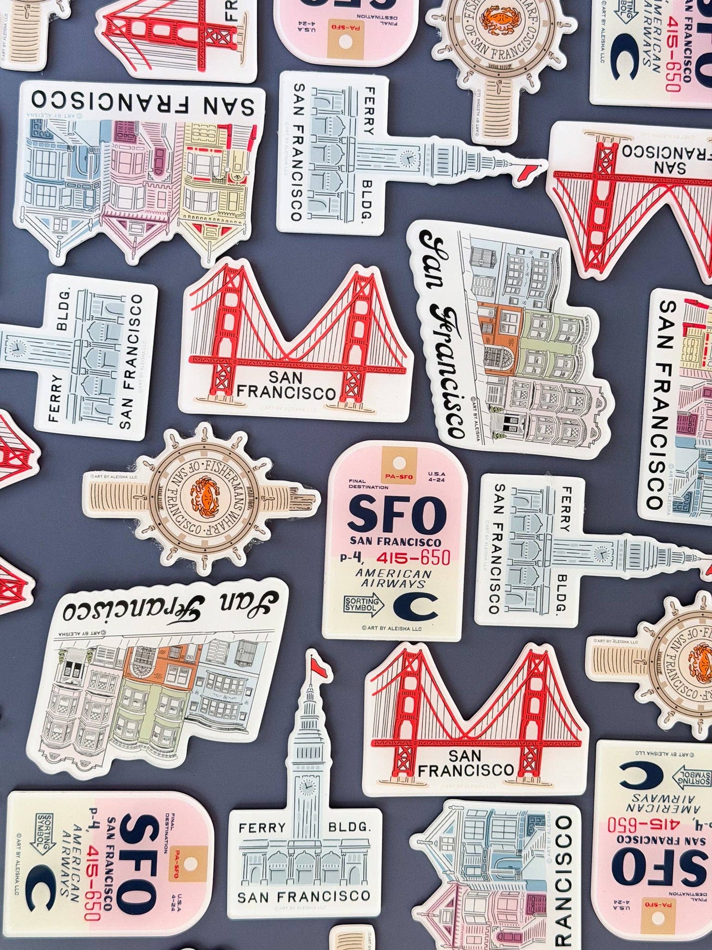 By Aleisha - Home Sweet San Francisco Acrylic Magnet