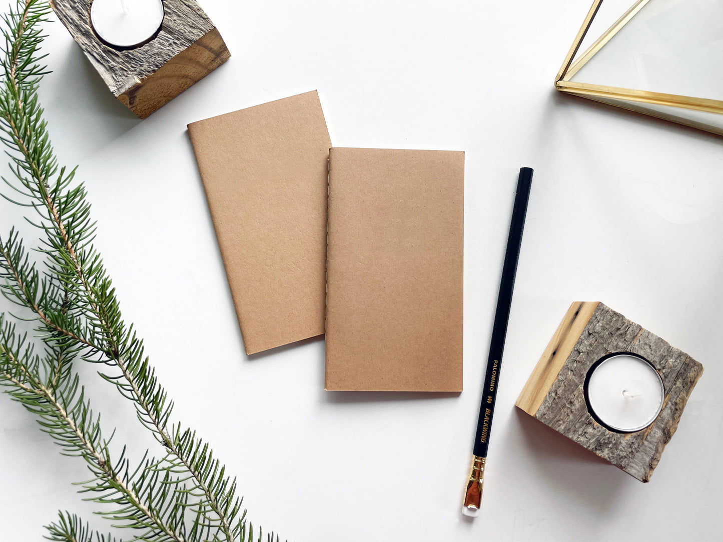 Studio Portmanteau - Mini Saddle Stitch Blank  Notebooks: Black