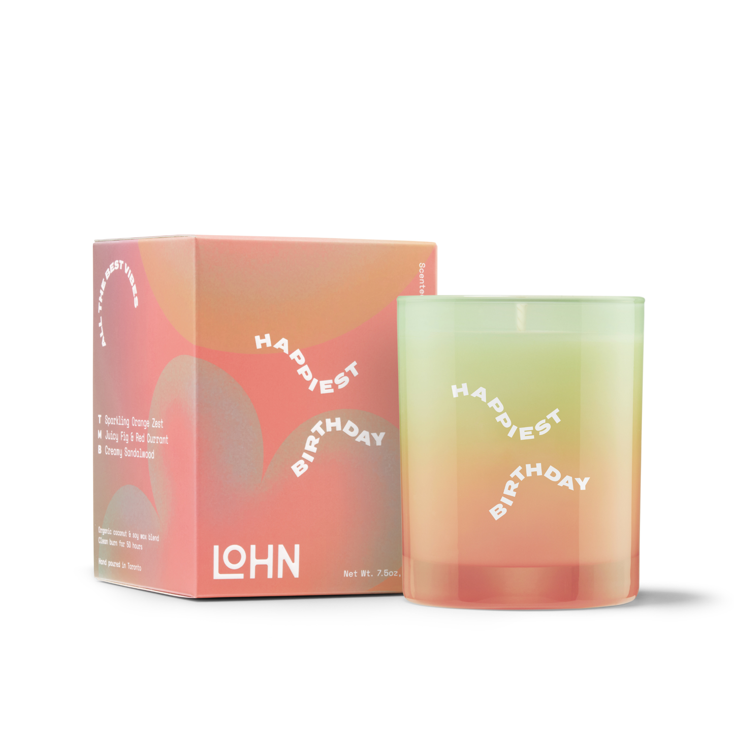 LOHN - Birthday Candle - Champagne & Orange Zest