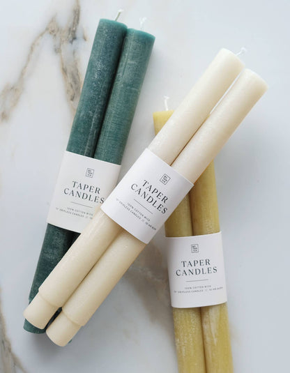 BOTANICA - Taper Candle Pair, Neutral: Pillar Pair