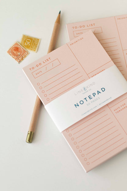 Line & Kind Paper- To-Do List Notepad | Priorities