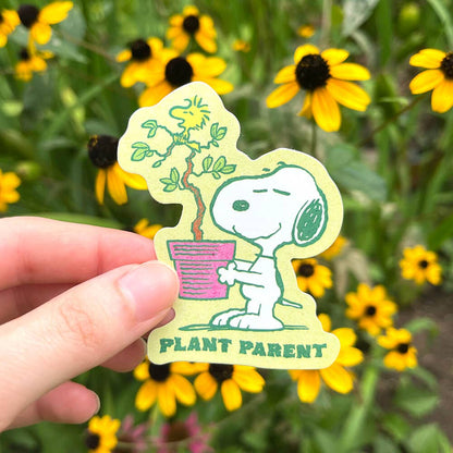 Apply Stickers - Plant Parent Snoopy - Die-Cut Sticker