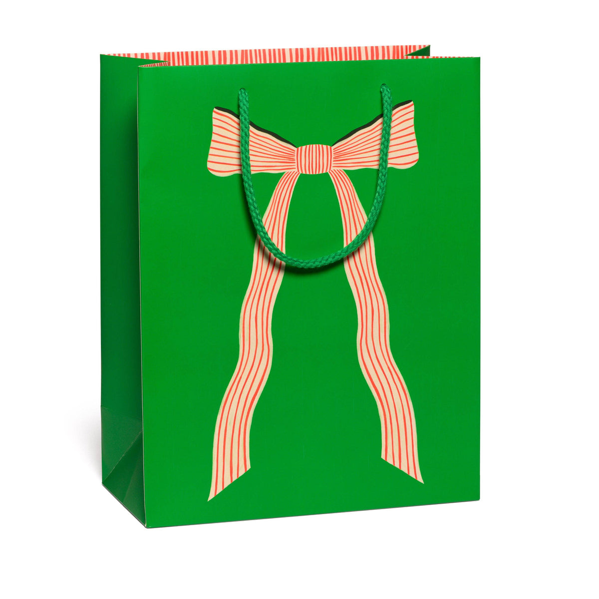 Red Cap Cards - Holiday Bow gift bags: Large