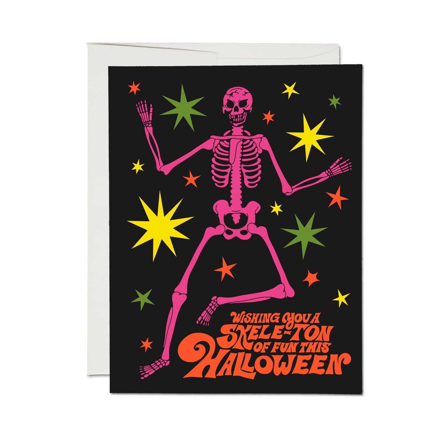 Red Cap Cards - Skeleton Fun greeting card: Single