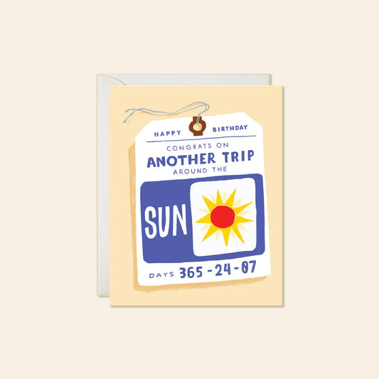 Karen Schipper - Another Trip Around the Sun - Timeless Birthday Card